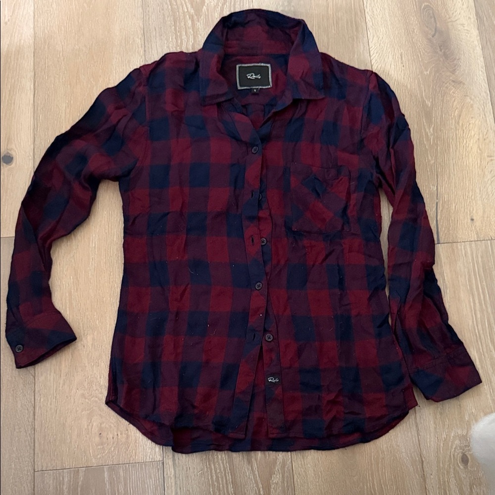 Rails Red and Black Plaid women’s Shirt